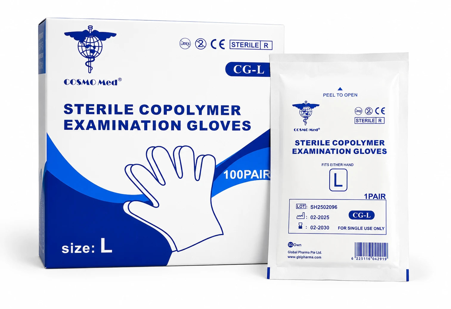 Sterile Copolymer Examination Gloves